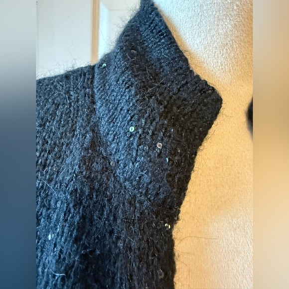 J. Jill Mohair Sparkly Black Jacket Size S - Picture 4 of 9